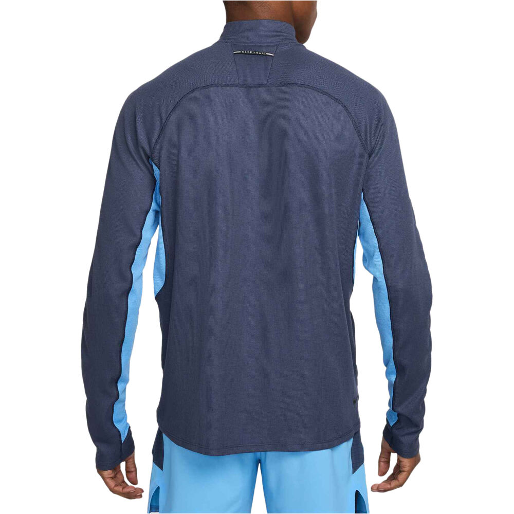 Nike camisetas trail running manga larga hombre M NK DF TRAIL MIDLAYER HZ vista trasera