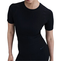 Nike camisetas yoga W NK INF DF SS TOP WD RIB vista frontal