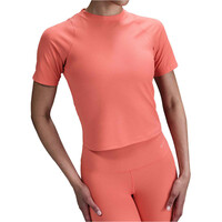 Nike camisetas yoga W NK INF DF SS TOP WD RIB vista frontal