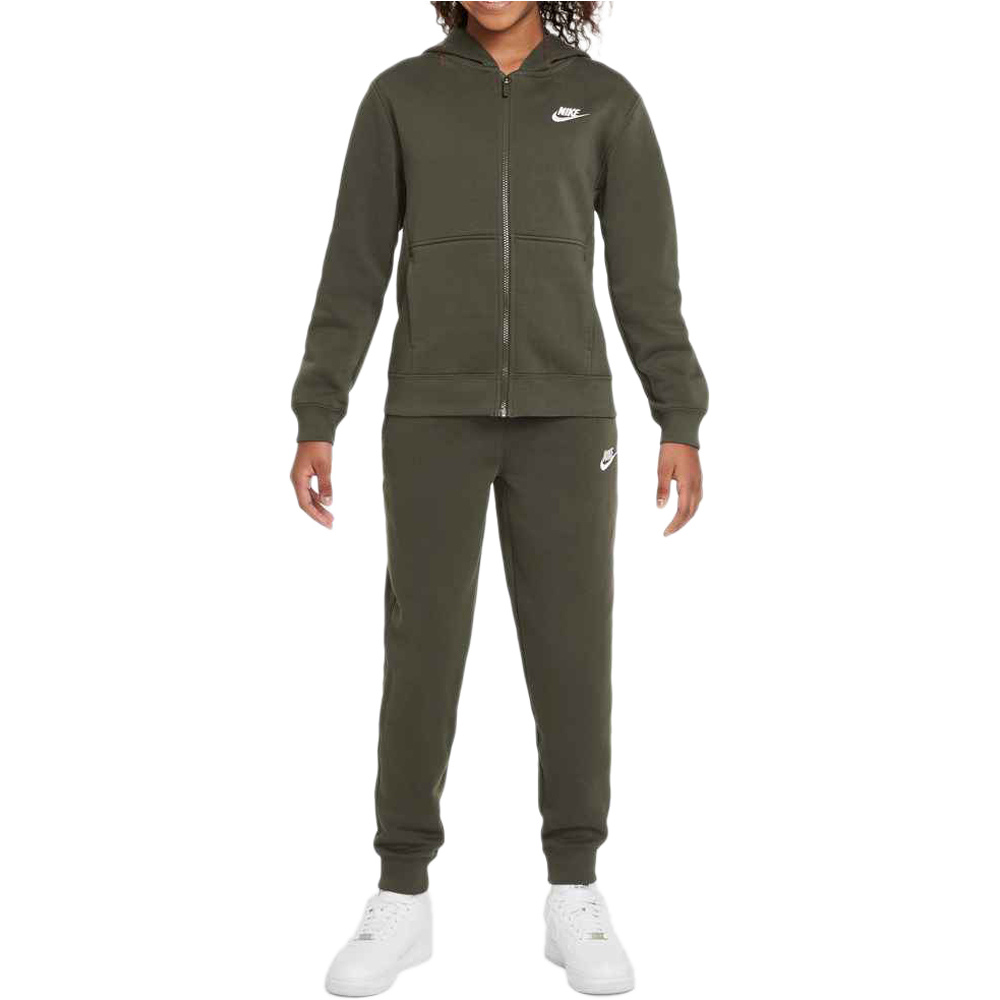 Nike chándal niño K NSW CLUB FLC FZ TRACKSUIT vista frontal