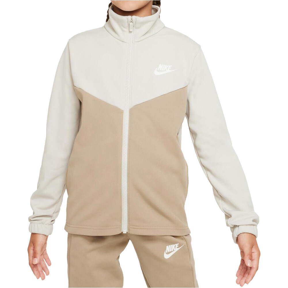 Nike chándal niño K NSW TRACKSUIT POLY FZ HBR vista detalle