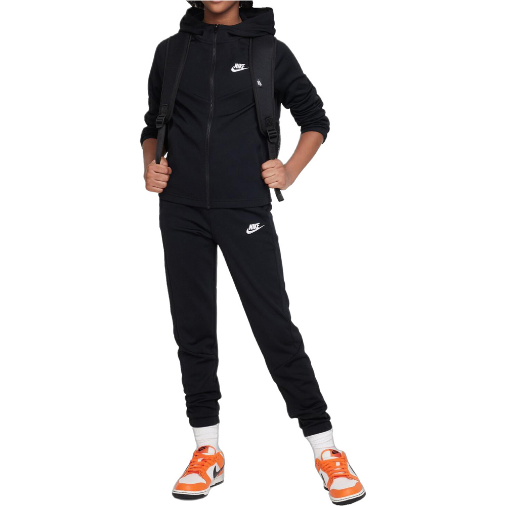 Nike chándal niño K NSW TRACKSUIT POLY HD FZ LBR vista frontal