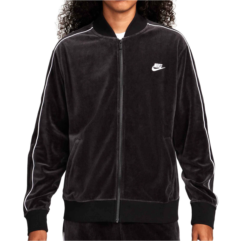 Nike chaquetas hombre M NK CLUB VELOUR JKT vista frontal