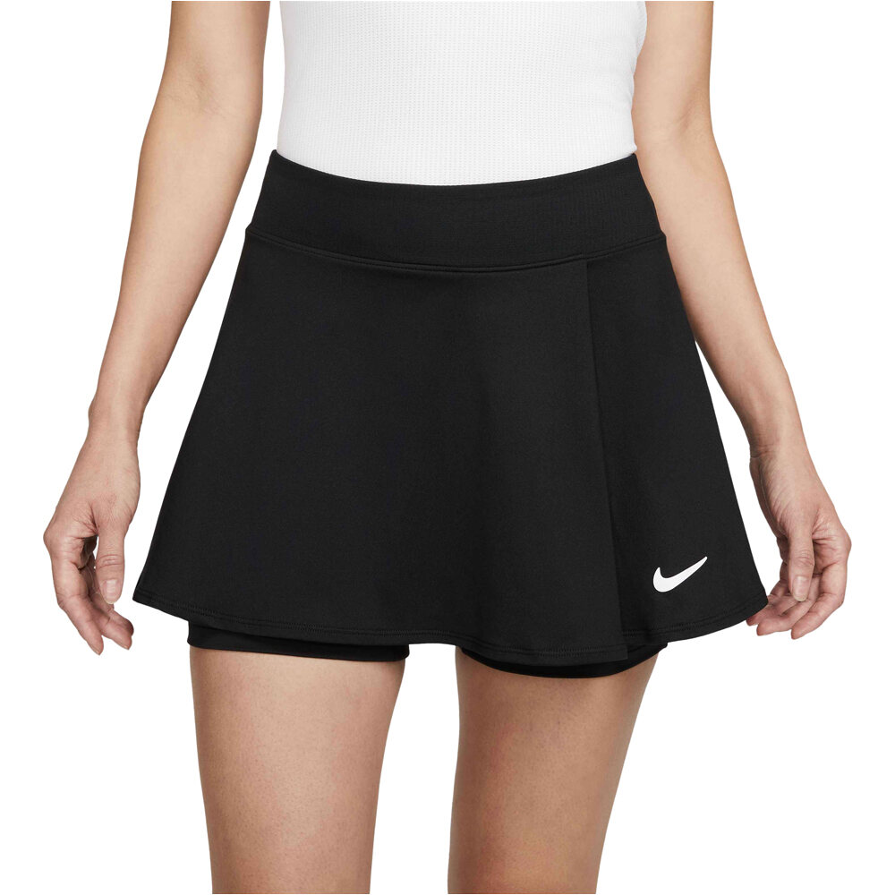 Nike falda tenis W NKCT DF VCTRY SKRT FLOUNCY vista frontal