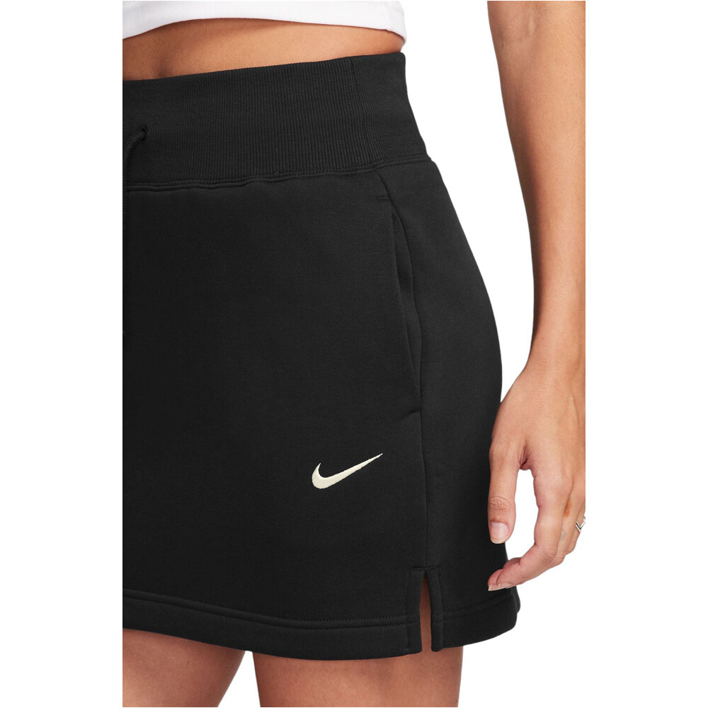 Nike faldas mujer W NSW  PHNX FLC HR MINI SKIRT vista detalle