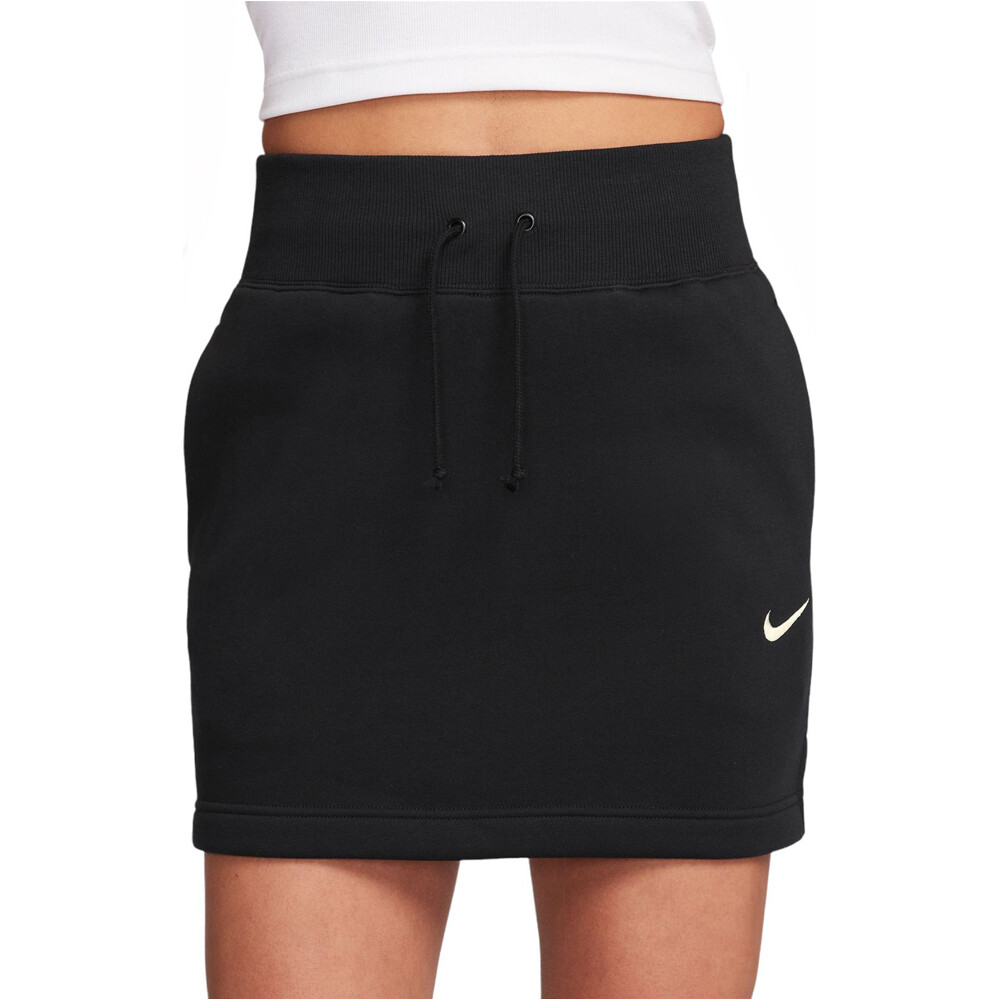 Nike faldas mujer W NSW  PHNX FLC HR MINI SKIRT vista frontal