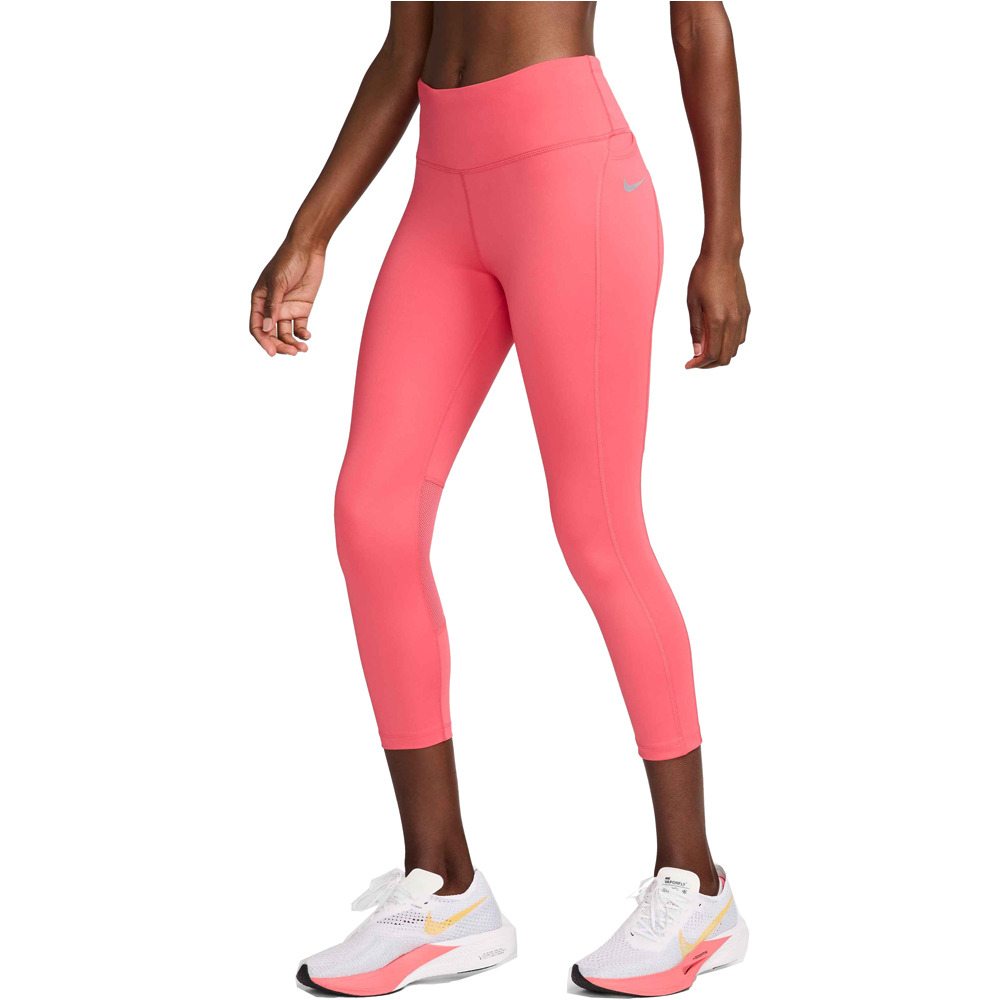 Nike malla larga running mujer W NK DF FAST CROP vista frontal