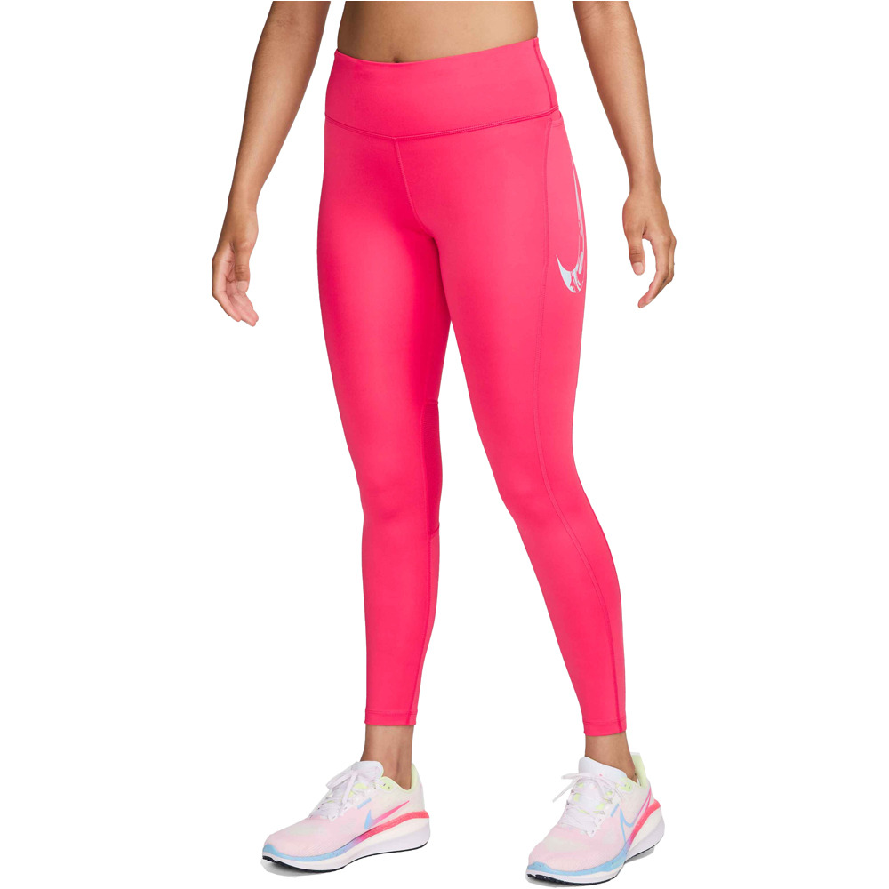 Nike malla larga running mujer W NK DF FAST MR 7/8 TIGHT SW vista frontal