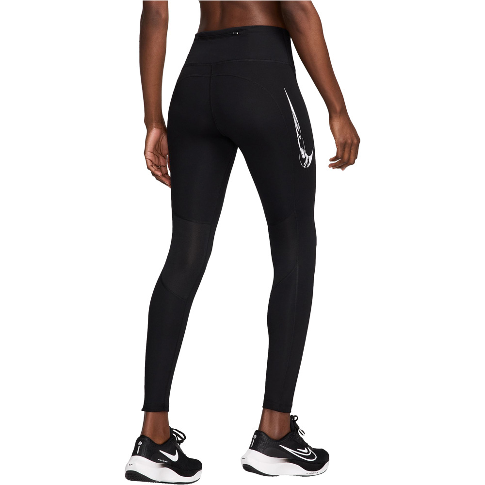 Nike malla larga running mujer W NK DF FAST MR 7/8 TIGHT SW vista trasera