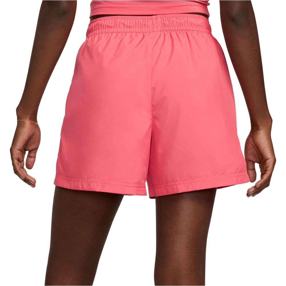 Nike pantalón corto deporte mujer W NSW MR ESSNTL WVN SHORT vista trasera