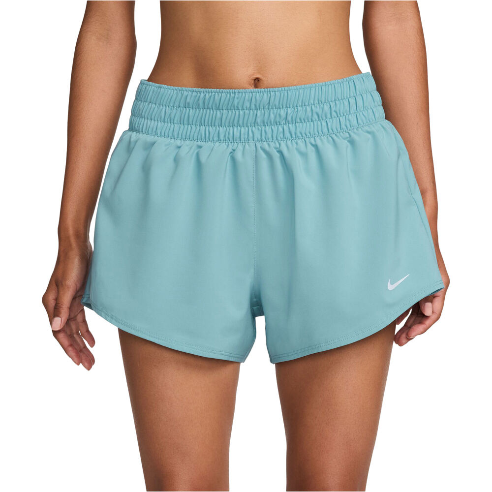 Nike pantalón running mujer W NK ONE DF MR 3IN BR SHORT vista frontal