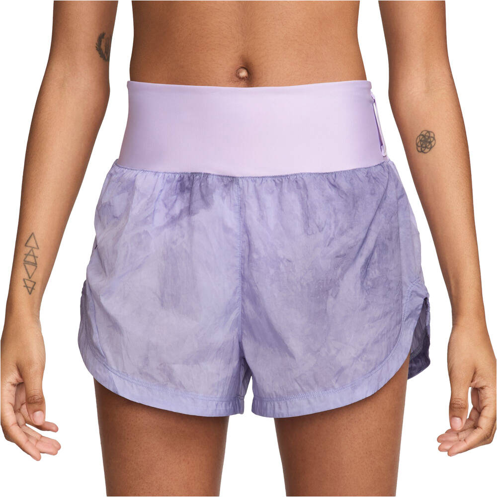 Nike pantalones cortos trail running mujer W NK TRAIL RPL MR 3IN BR SHR vista frontal