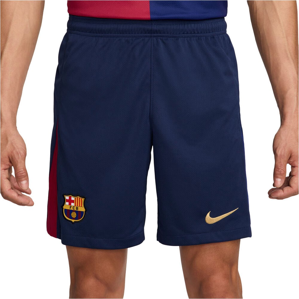 Nike pantalones fútbol oficiales BARCELONA 25 M NK DF SHORT STAD HM vista frontal