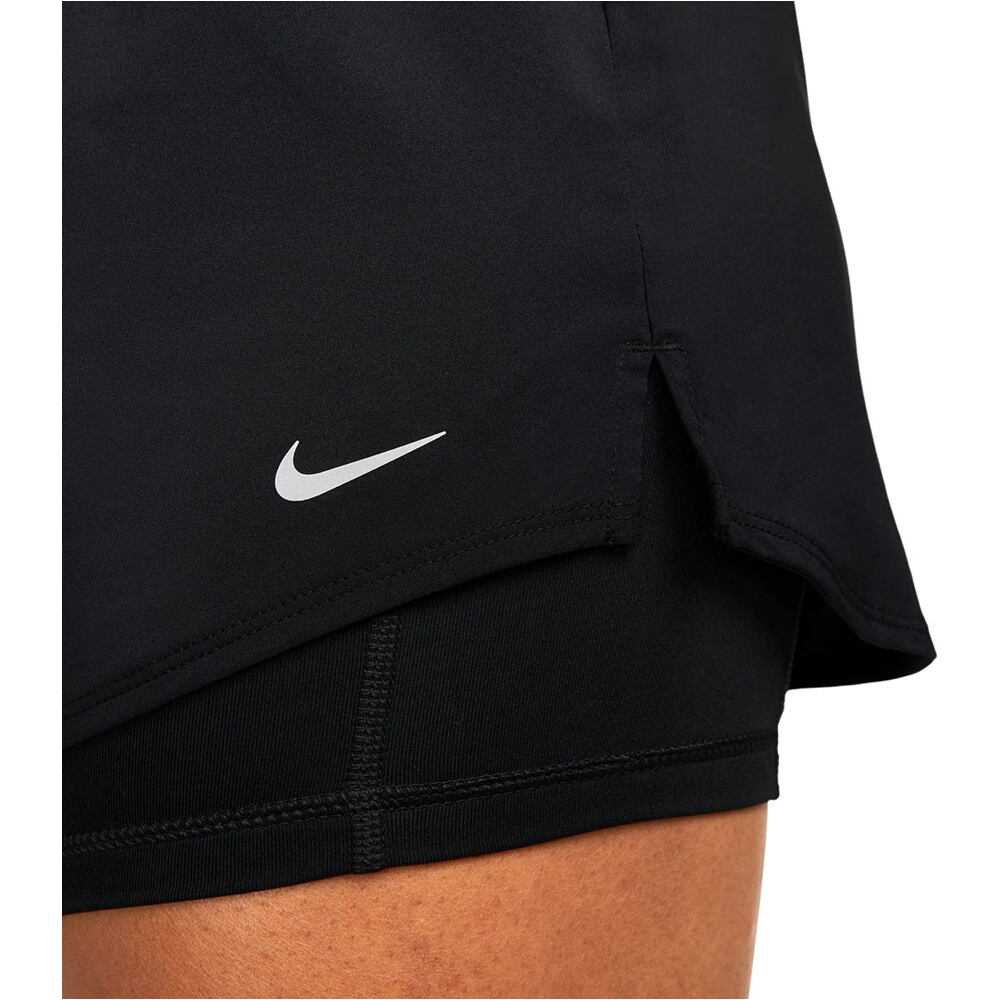 Nike pantalones y mallas cortas fitness mujer W NK ONE DF MR 3IN 2N1 SHORT vista detalle