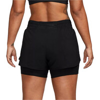 Nike pantalones y mallas cortas fitness mujer W NK ONE DF MR 3IN 2N1 SHORT vista trasera