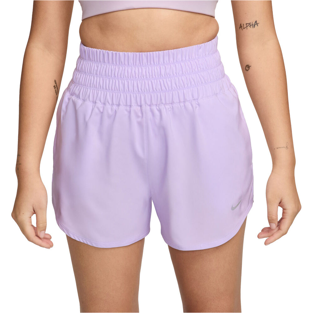 Nike pantalones y mallas cortas fitness mujer W NK ONE DF ULTR HR 3 BR SHRT vista frontal