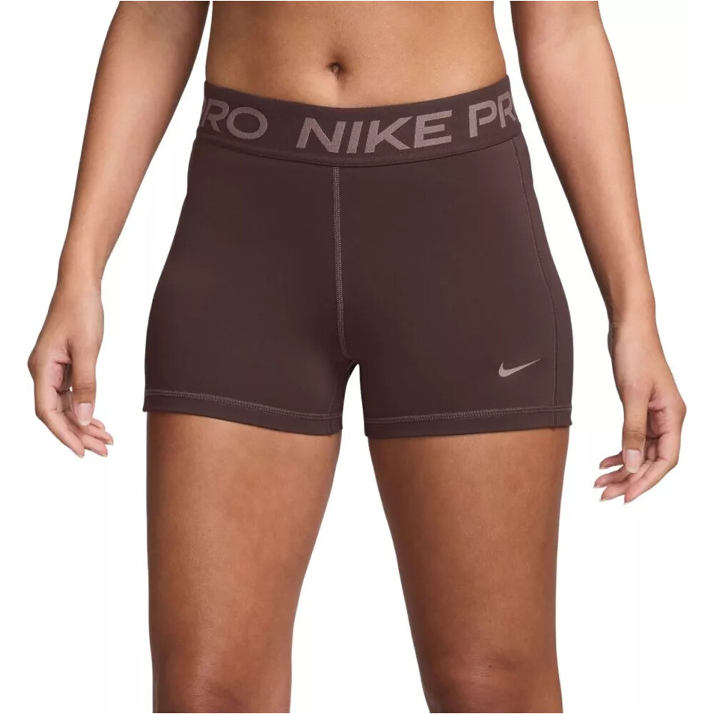 Nike pantalones y mallas cortas fitness mujer W NP DF 365 MR 3IN LPP SHORT vista frontal