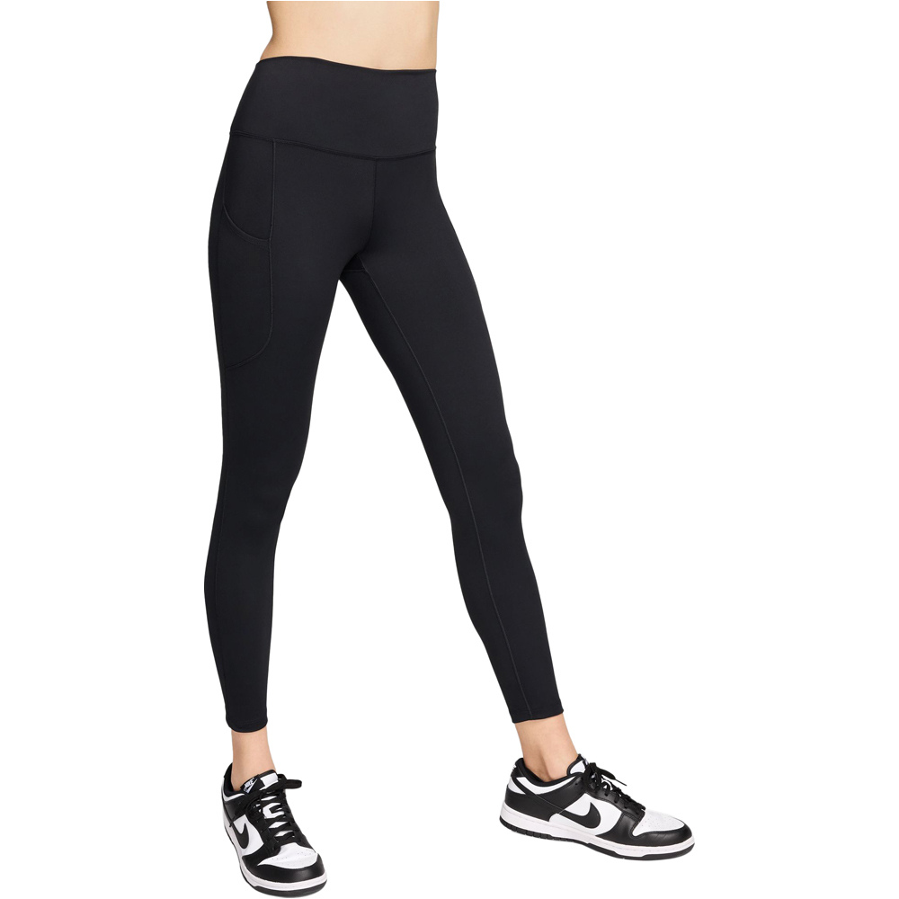 Nike pantalones y mallas largas fitness mujer W NK DF ONE HR 7/8 PKT TGHT vista frontal