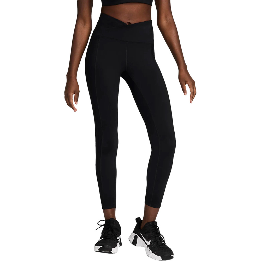 Nike pantalones y mallas largas fitness mujer W NK DF ONE HR 7/8 WRAP TIGHT vista frontal