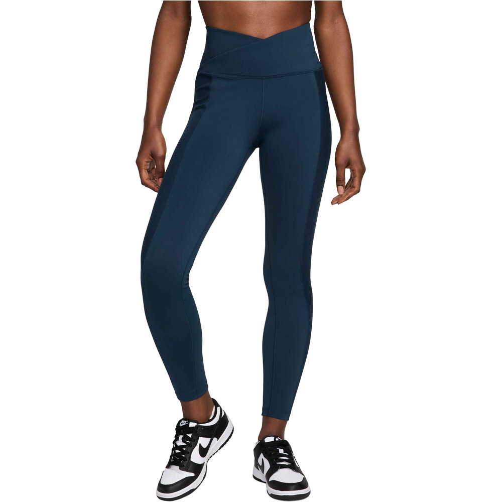 Nike pantalones y mallas largas fitness mujer W NK DF ONE HR 7/8 WRAP TIGHT vista frontal