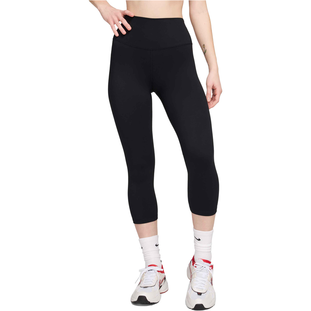 Nike pantalones y mallas largas fitness mujer W NK DF ONE HR CROP TIGHT vista frontal