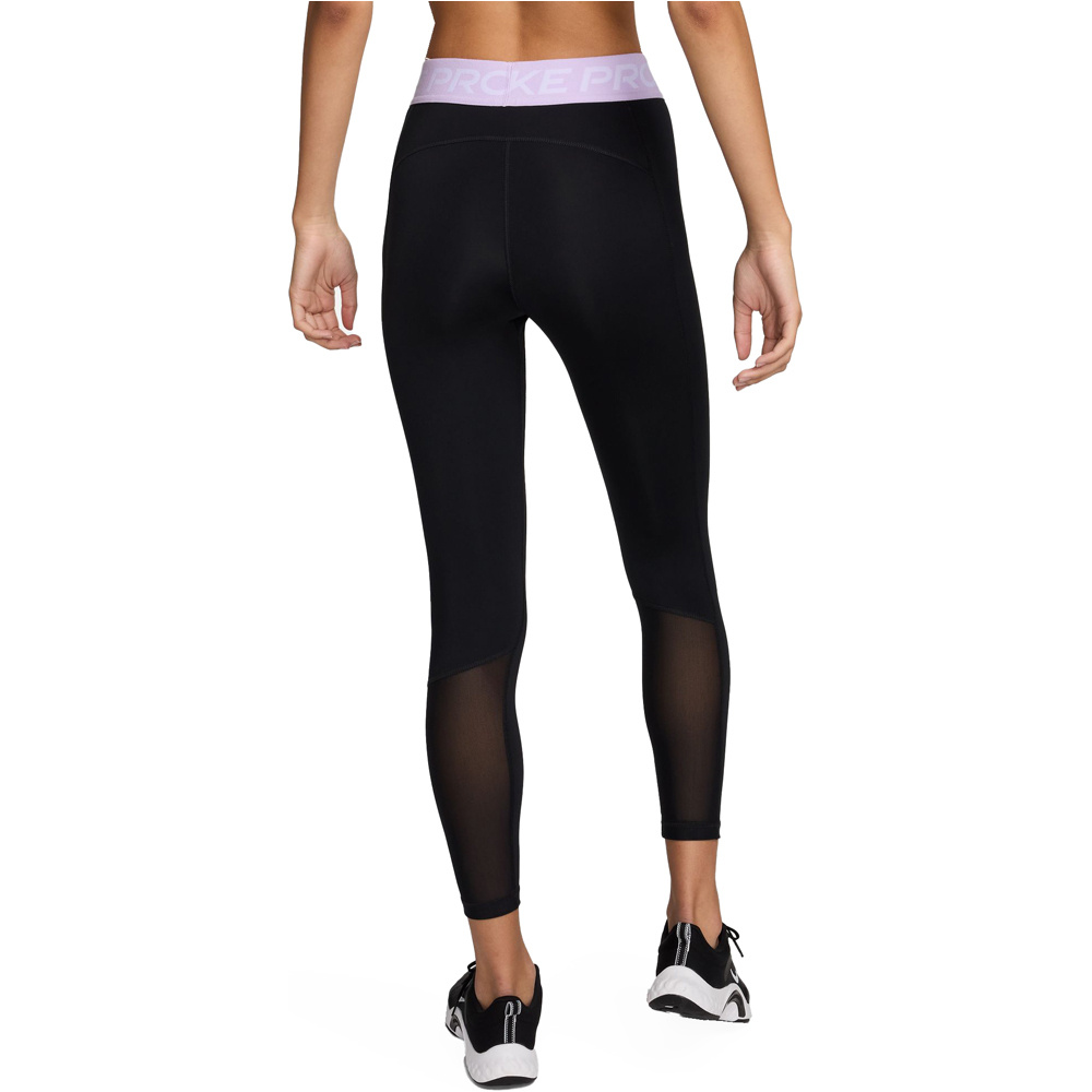 Nike pantalones y mallas largas fitness mujer W NP 365 MR 7/8 TIGHT vista trasera