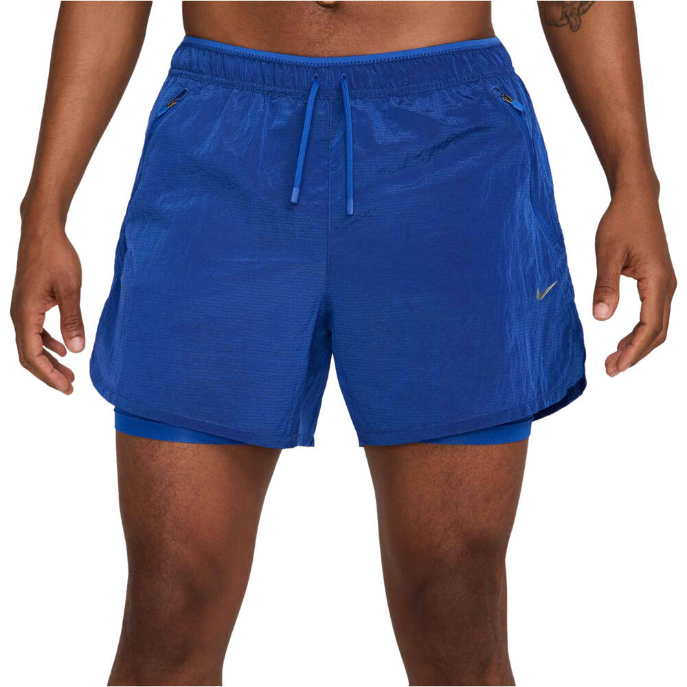 Nike pantaloneta técnica hombre M NK DF RPL RD STRD 5IN 2N1 SH vista frontal