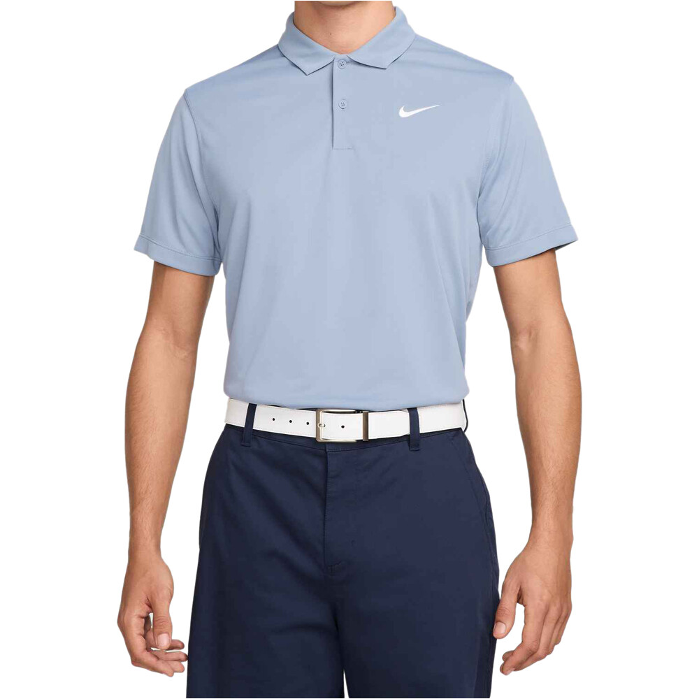 Nike polo tenis manga corta hombre M NKCT DF POLO SOLID vista frontal