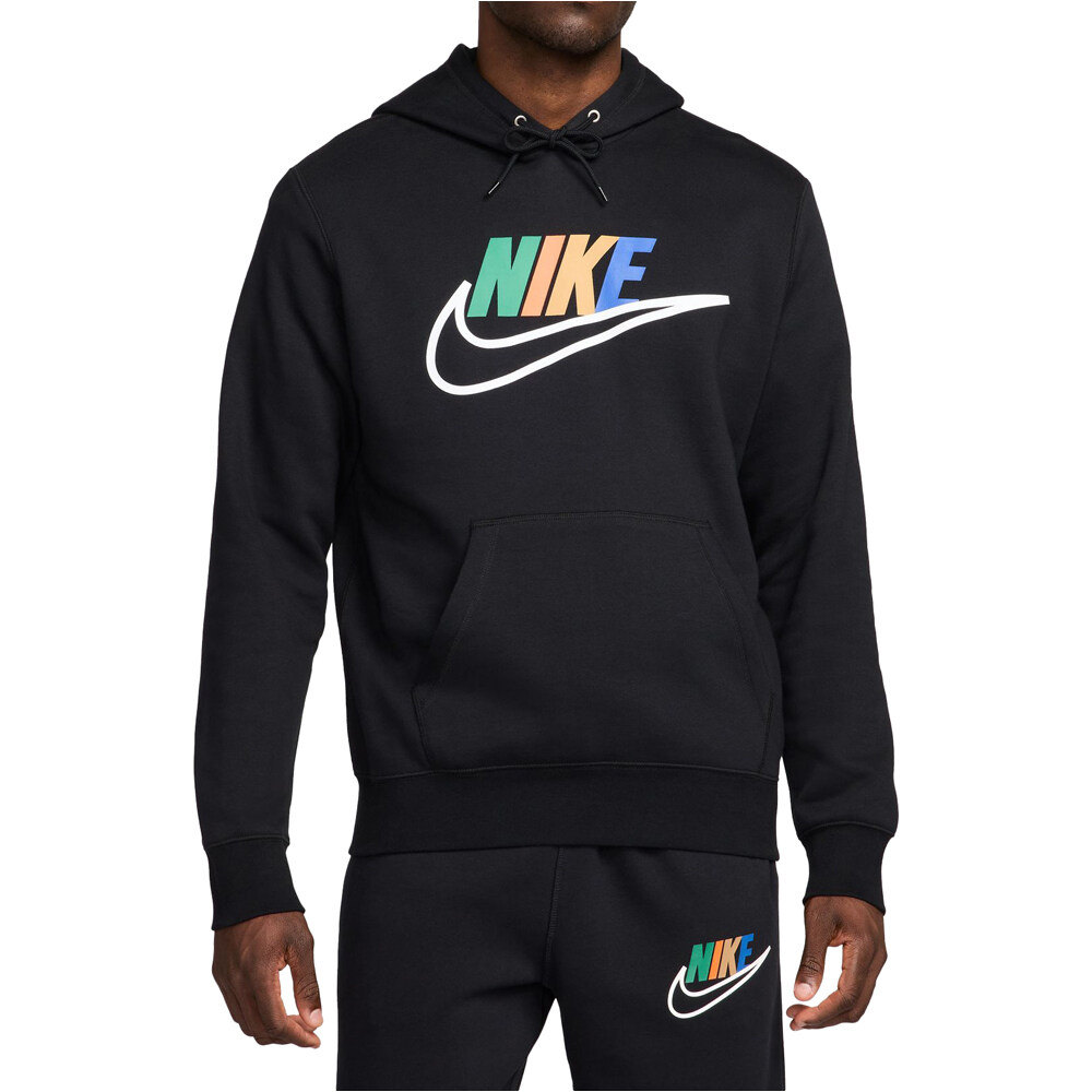 Nike sudadera hombre M NK CLUB BB HDY FUTURA BLOCK vista frontal