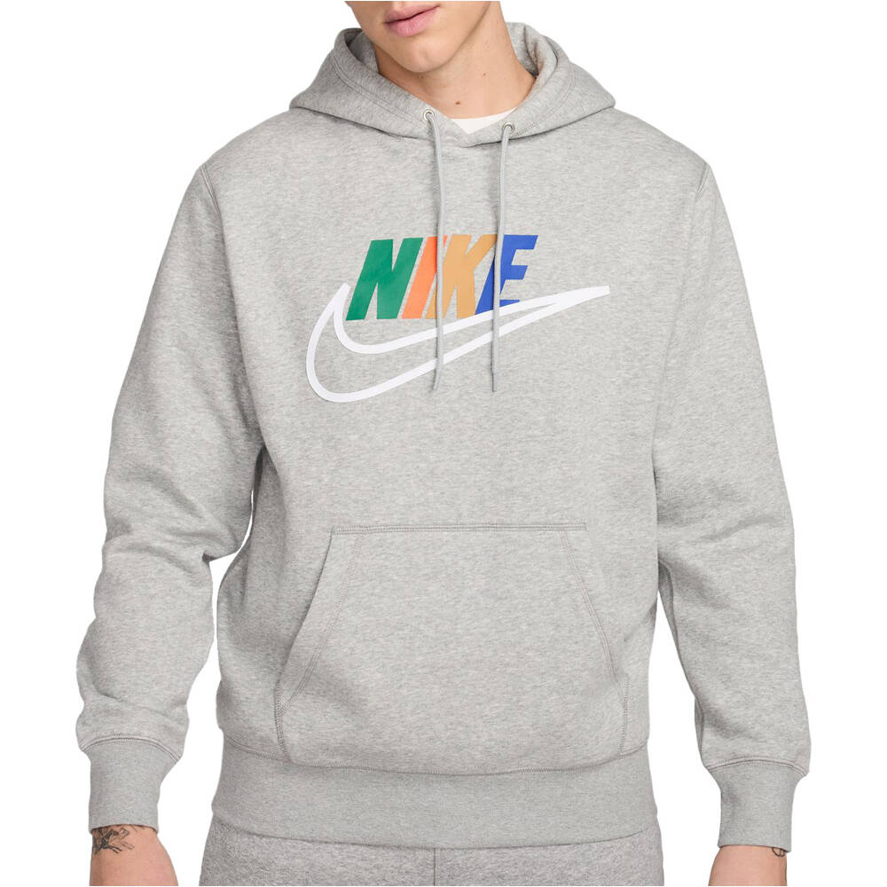 Nike sudadera hombre M NK CLUB BB HDY FUTURA BLOCK vista frontal