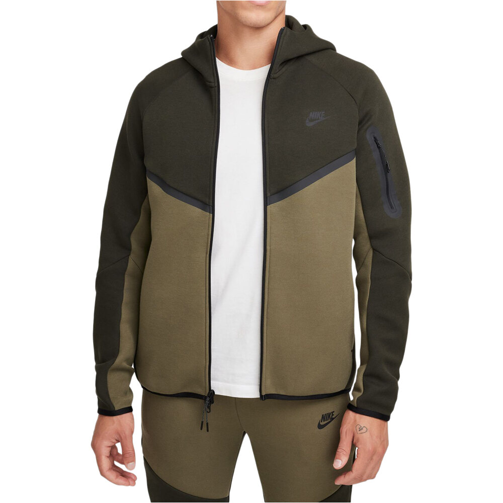 Nike sudadera hombre M NK TCH FLC FZ WR HOODIE vista detalle