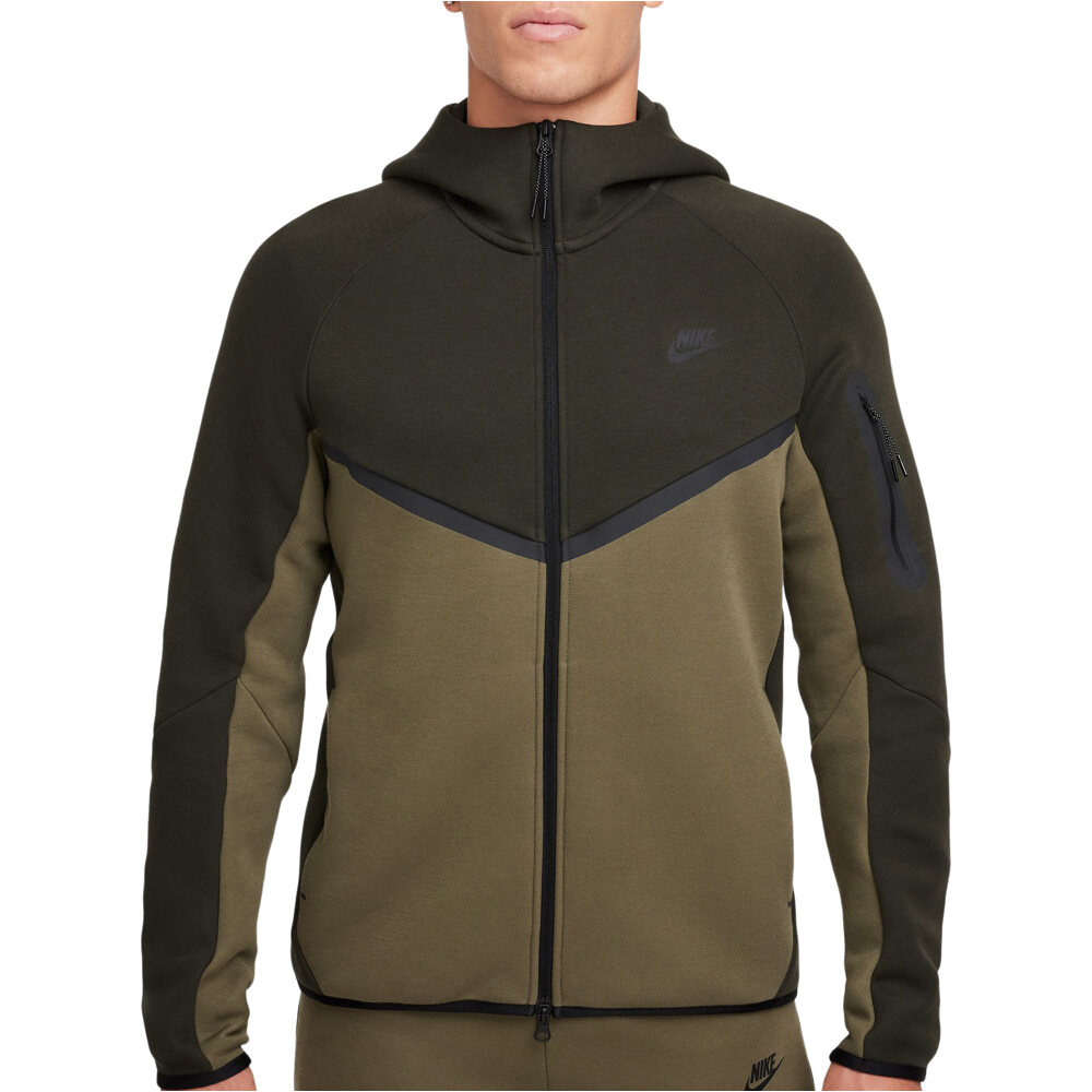 Nike sudadera hombre M NK TCH FLC FZ WR HOODIE vista frontal