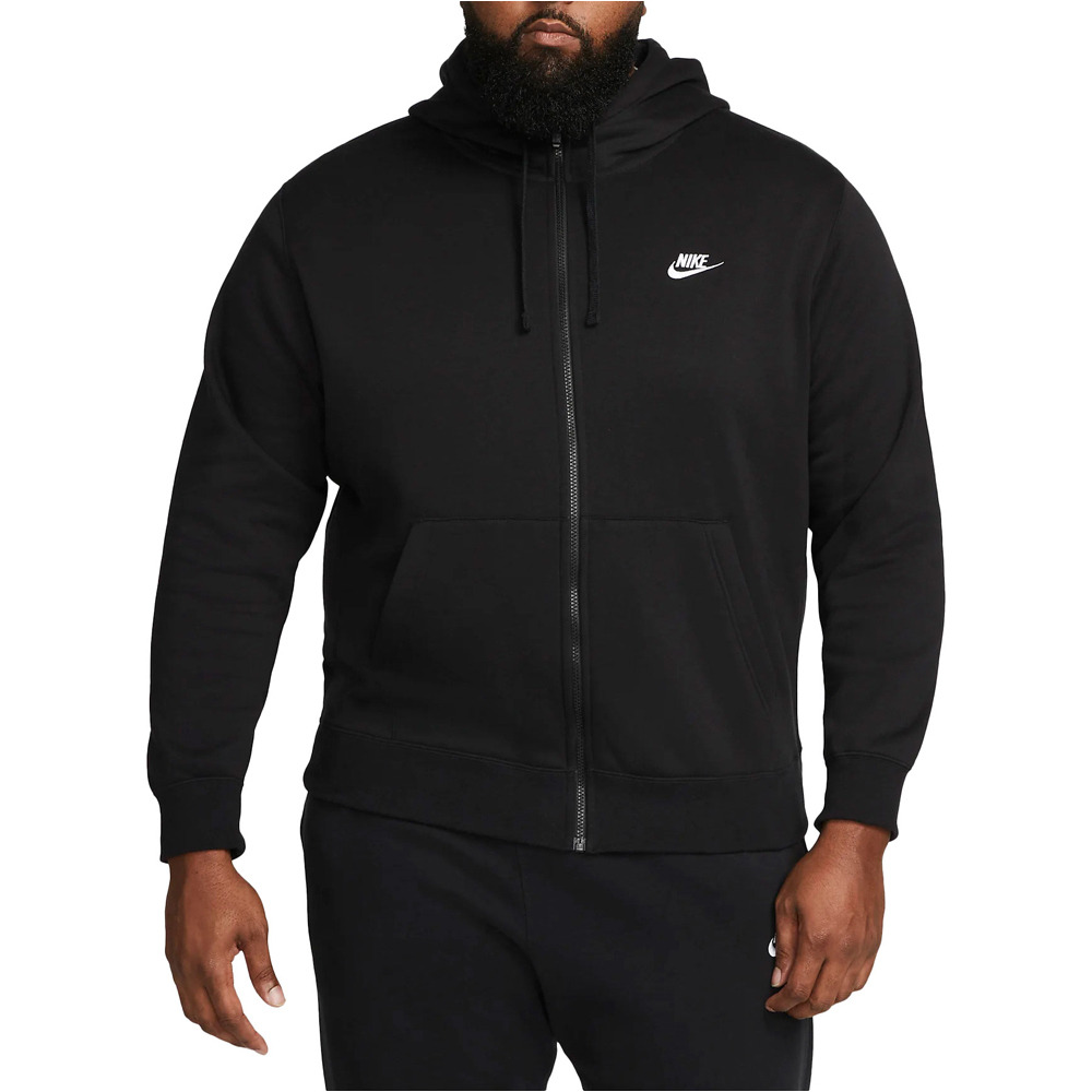 Nike sudadera hombre M NSW CLUB HOODIE FZ BB vista frontal