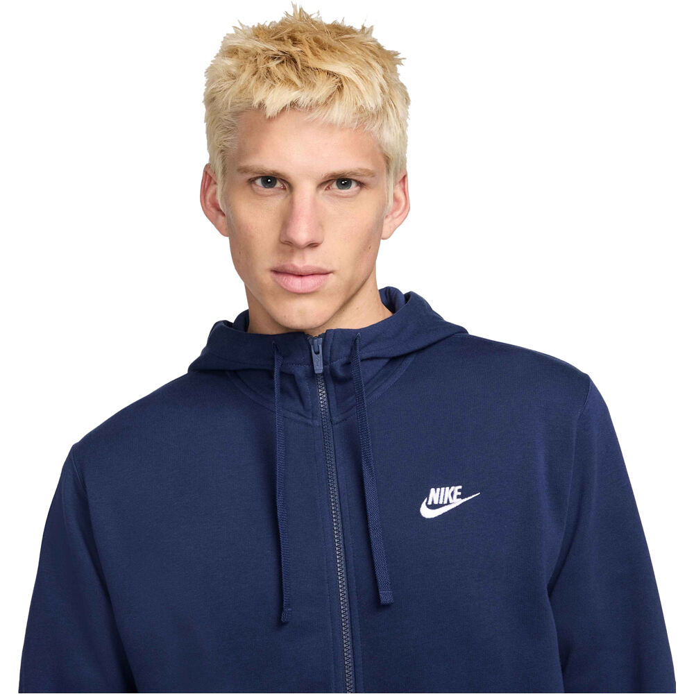 Nike sudadera hombre M NSW CLUB HOODIE FZ FT vista detalle