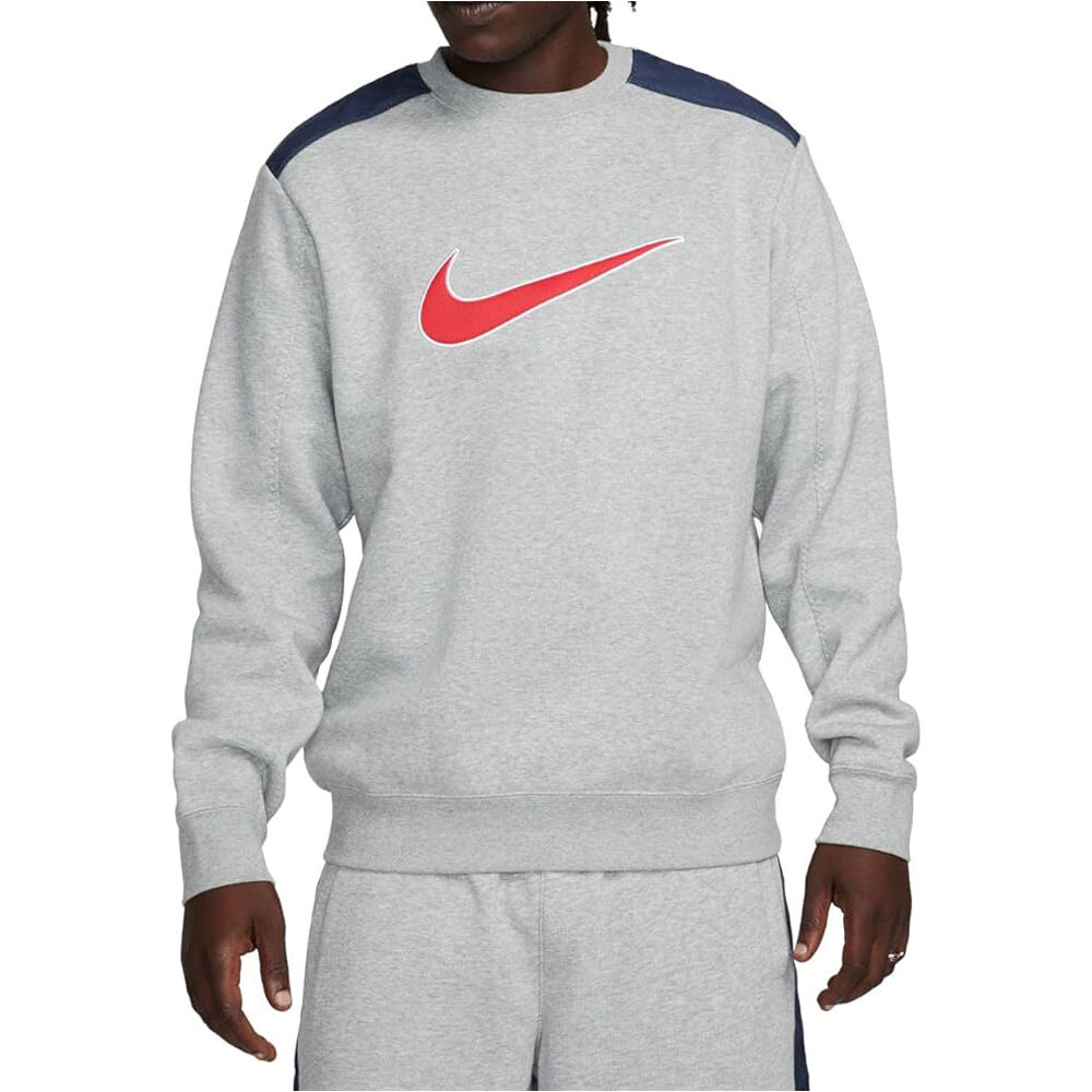 Nike sudadera hombre M NSW SP FLC CREW BB vista frontal