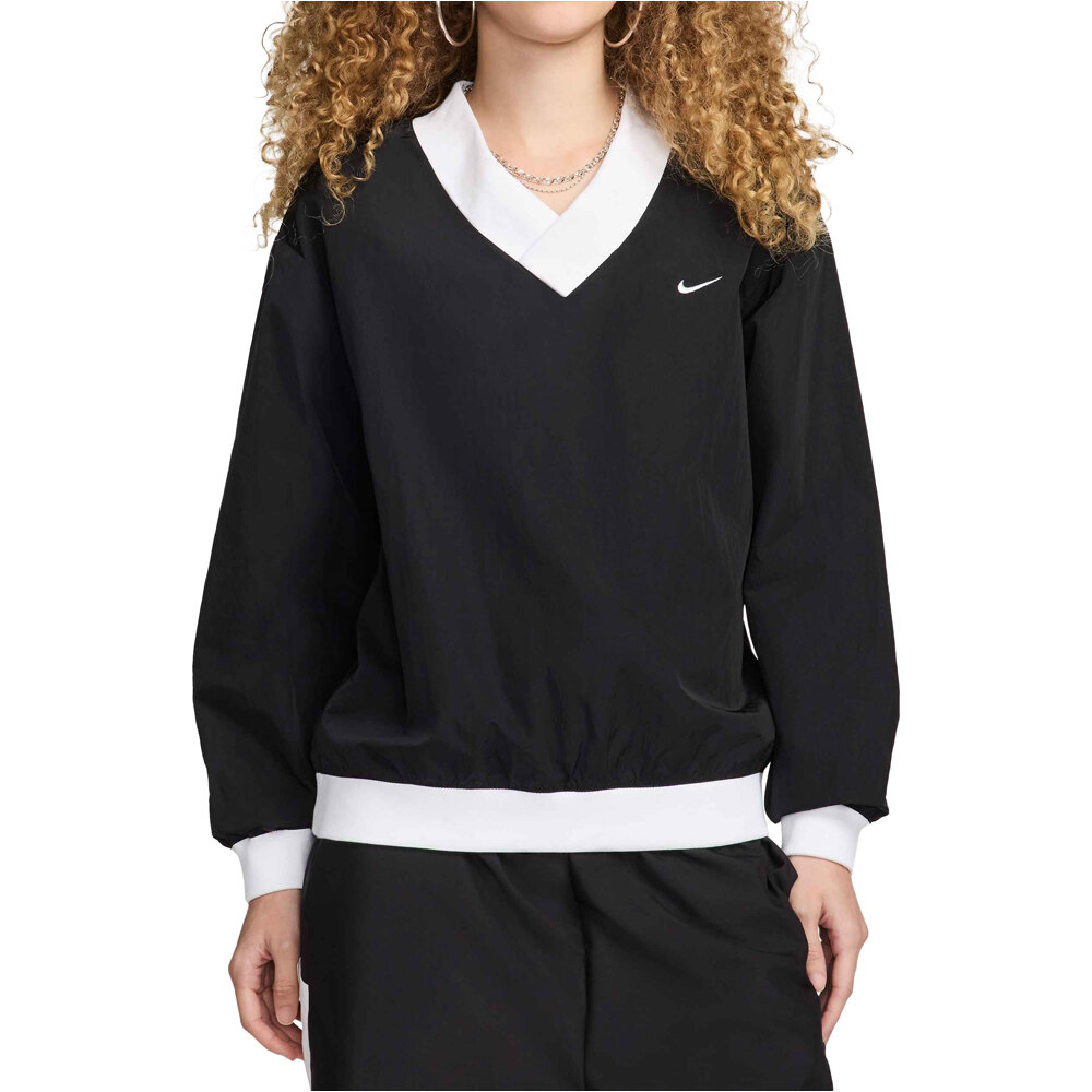 Nike sudadera mujer W NSW ESSTL WVN UV LS VNCK CRW vista frontal