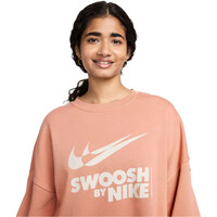 Nike sudadera mujer W NSW FLC OS CREW GLS vista detalle