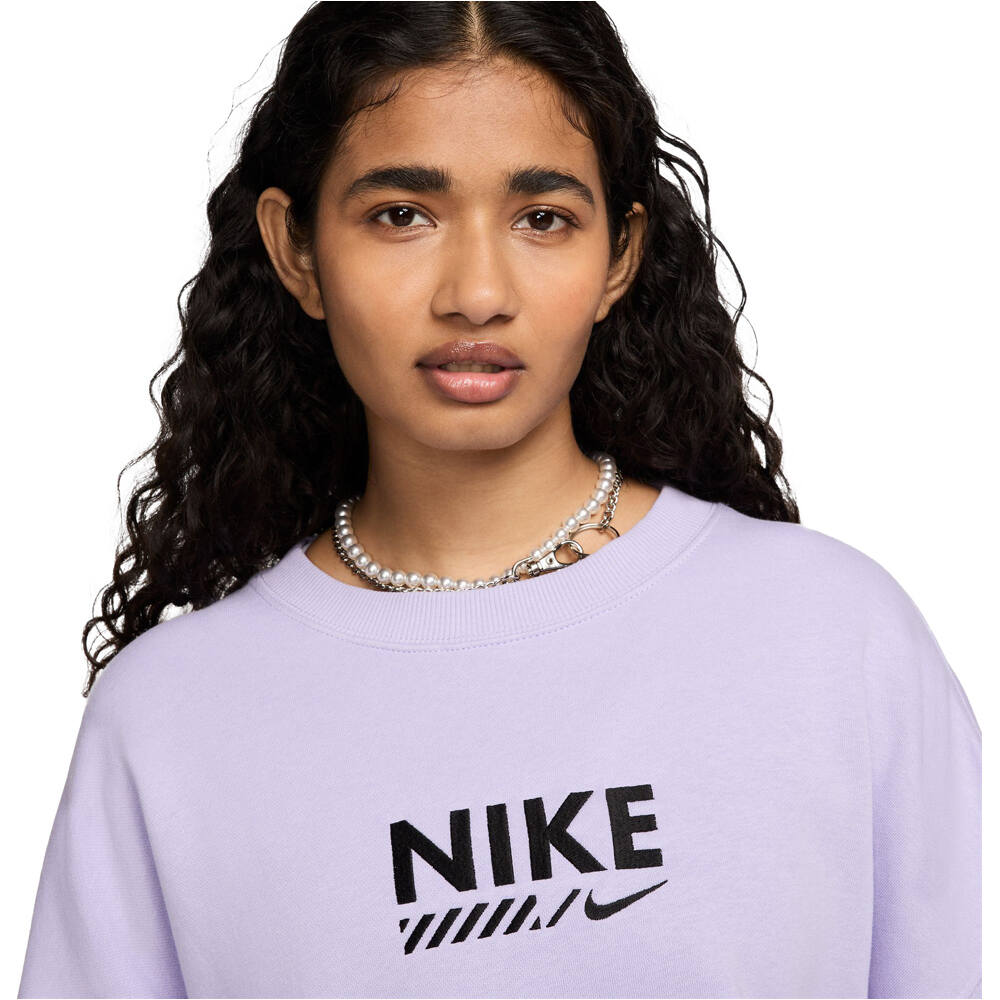 Nike sudadera mujer W NSW FLC OS CREW GLS vista detalle