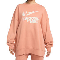 Nike sudadera mujer W NSW FLC OS CREW GLS vista frontal