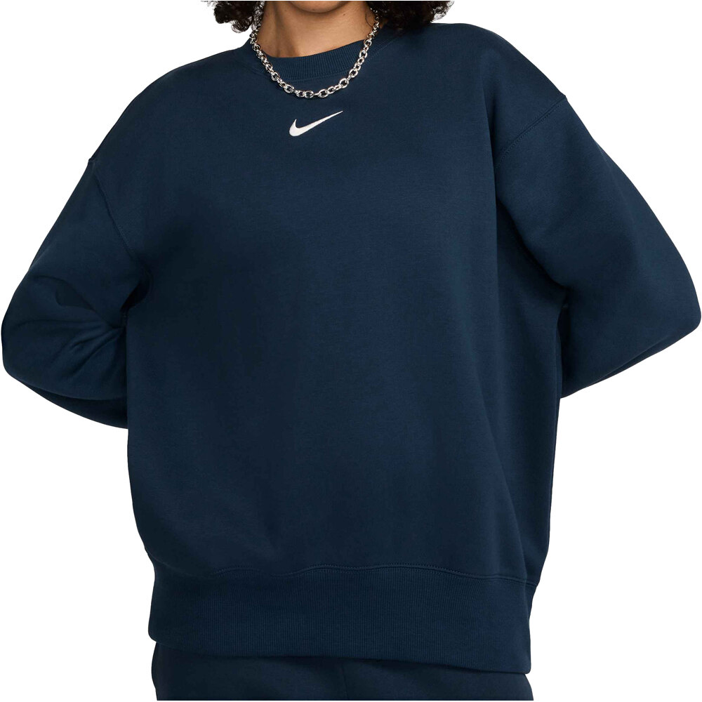 Nike sudadera mujer W NSW PHNX FLC OS CREW vista frontal