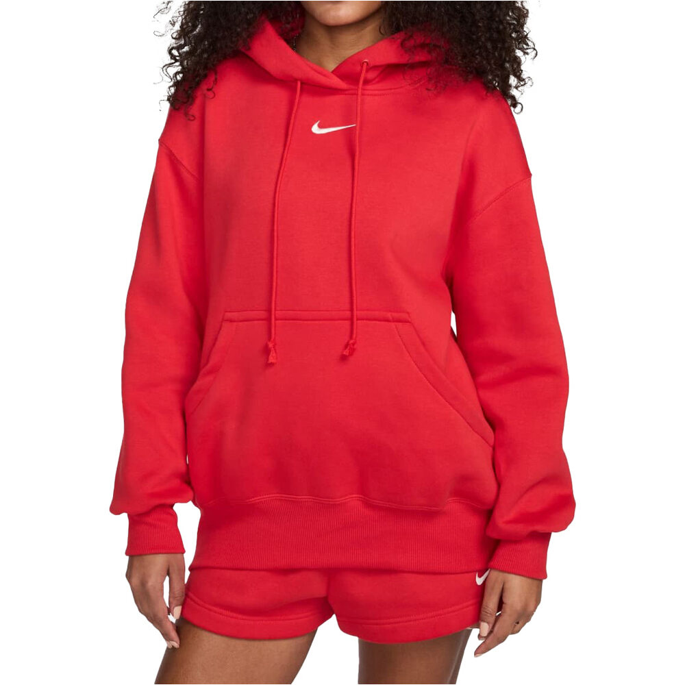 Nike sudadera mujer W NSW PHNX FLC OS PO HOODIE vista frontal