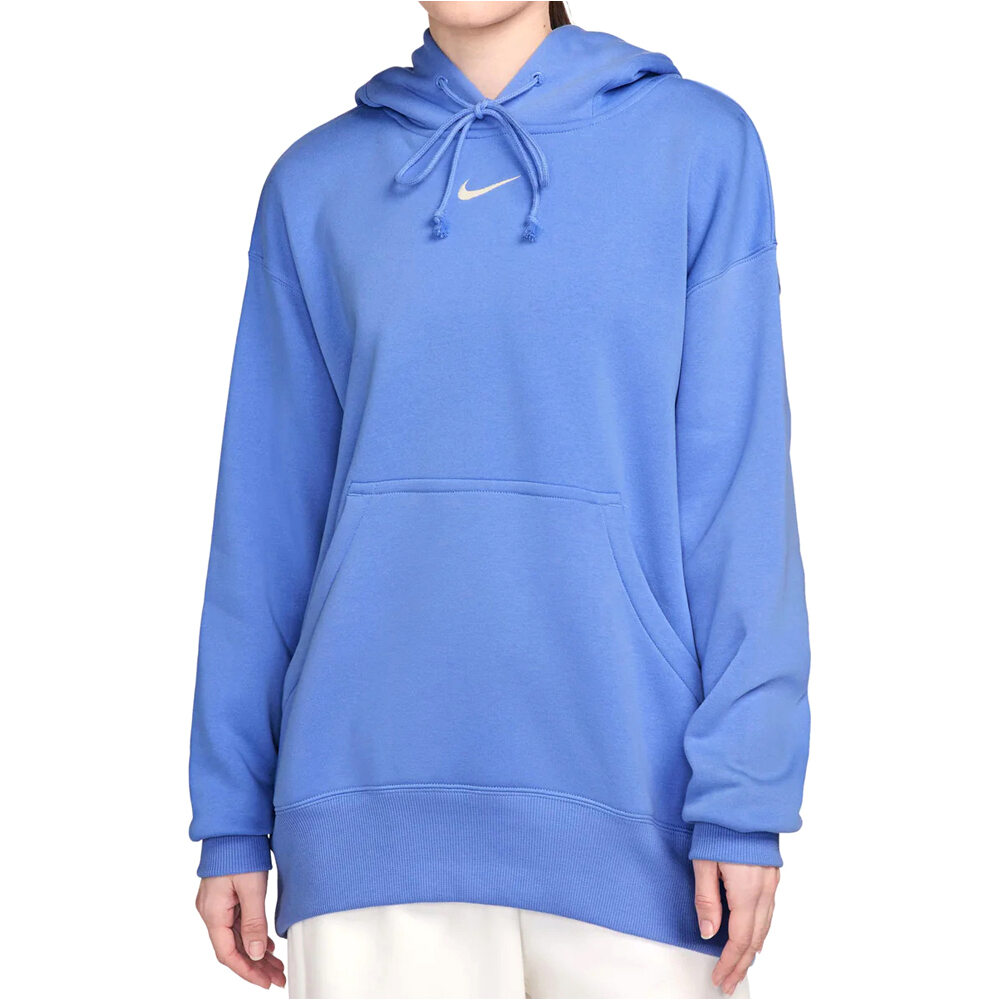 Nike sudadera mujer W NSW PHNX FLC OS PO HOODIE vista frontal