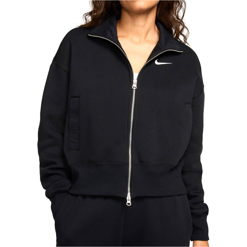 Nike sudadera mujer W NSW PHNX FLC OS TRK JKT vista frontal