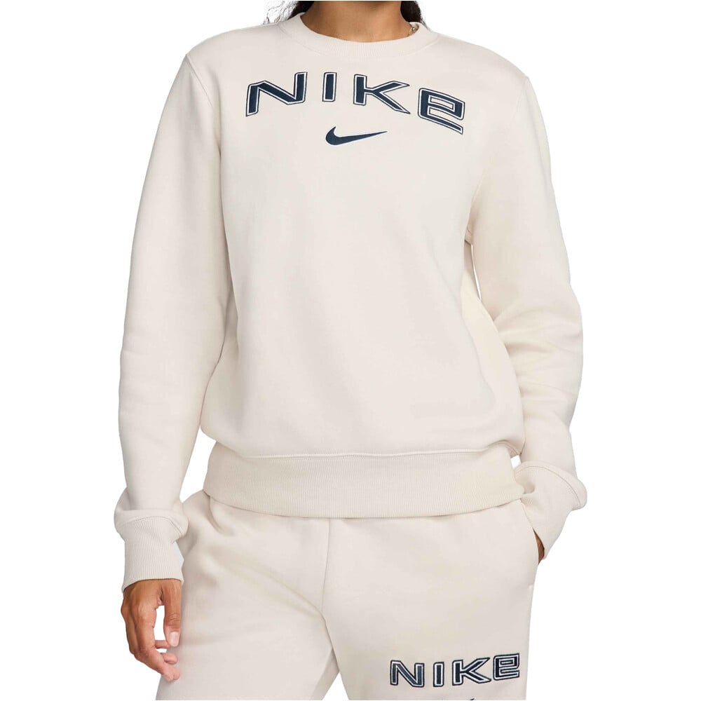 Nike sudadera mujer W NSW PHNX FLC STD LOGO CREW vista frontal