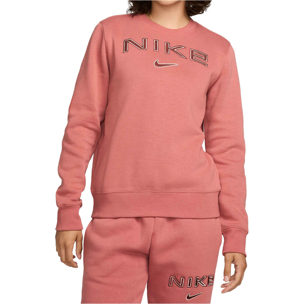 Nike sudadera mujer W NSW PHNX FLC STD LOGO CREW vista frontal