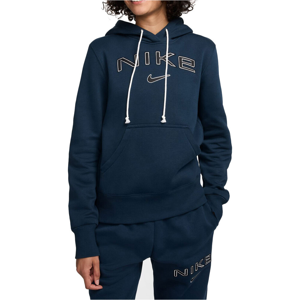 Nike sudadera mujer W NSW PHNX FLC STD PO LOGO HDY vista frontal