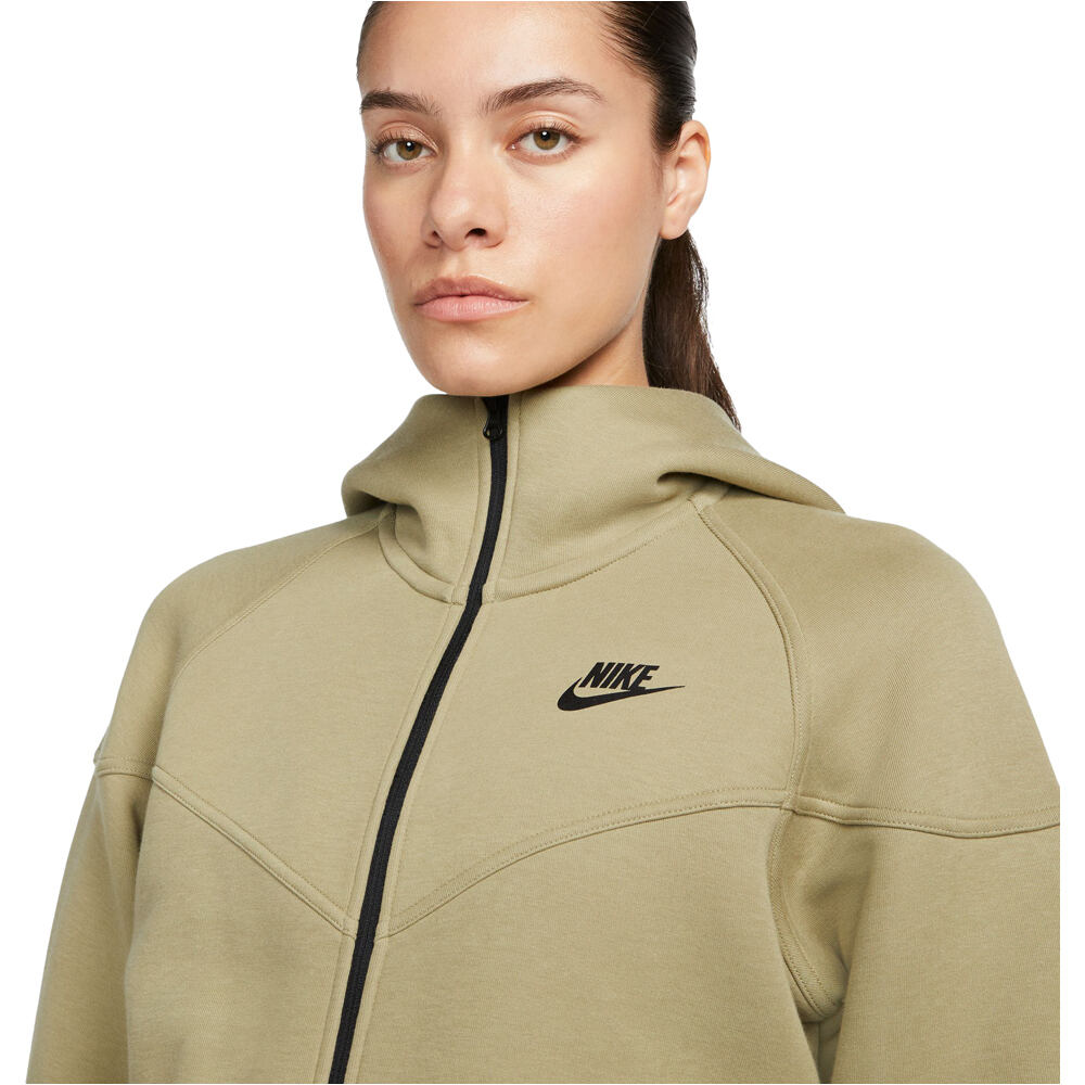 Nike sudadera mujer W NSW TCH FLC WR FZ HDY vista detalle