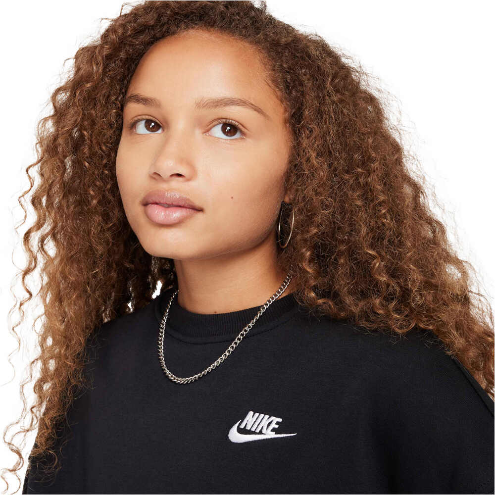 Nike sudadera niña G NSW CLUB FLC BXY CRW LBR vista detalle