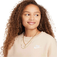 Nike sudadera niña G NSW CLUB FLC BXY CRW LBR vista detalle