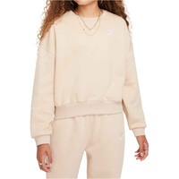 Nike sudadera niña G NSW CLUB FLC BXY CRW LBR vista frontal